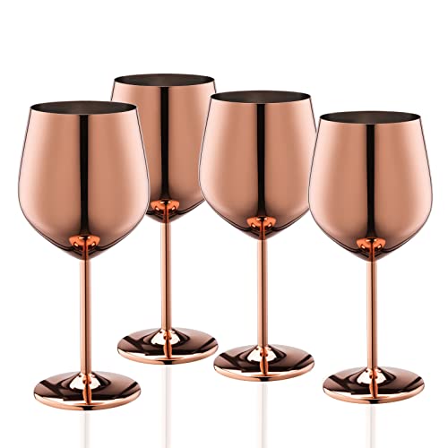 WOTOR Rose Gold Stainless Steel 18oz (Set of 4)