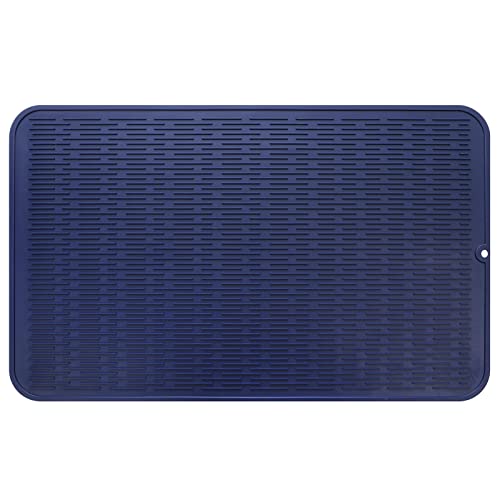 MicoYang Silicone Dish Drying Mat (Navy 3XL)