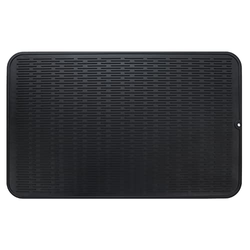 MicoYang Silicone Dish Drying Mat 28 x 18 (Black)