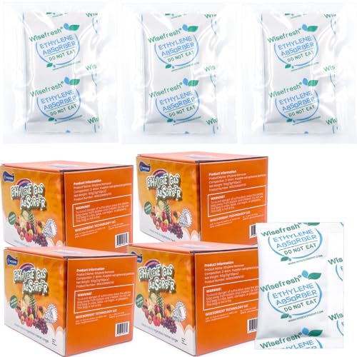 WiseFresh 120 Packs 5 Gram Ethylene Gas Absorber Packet