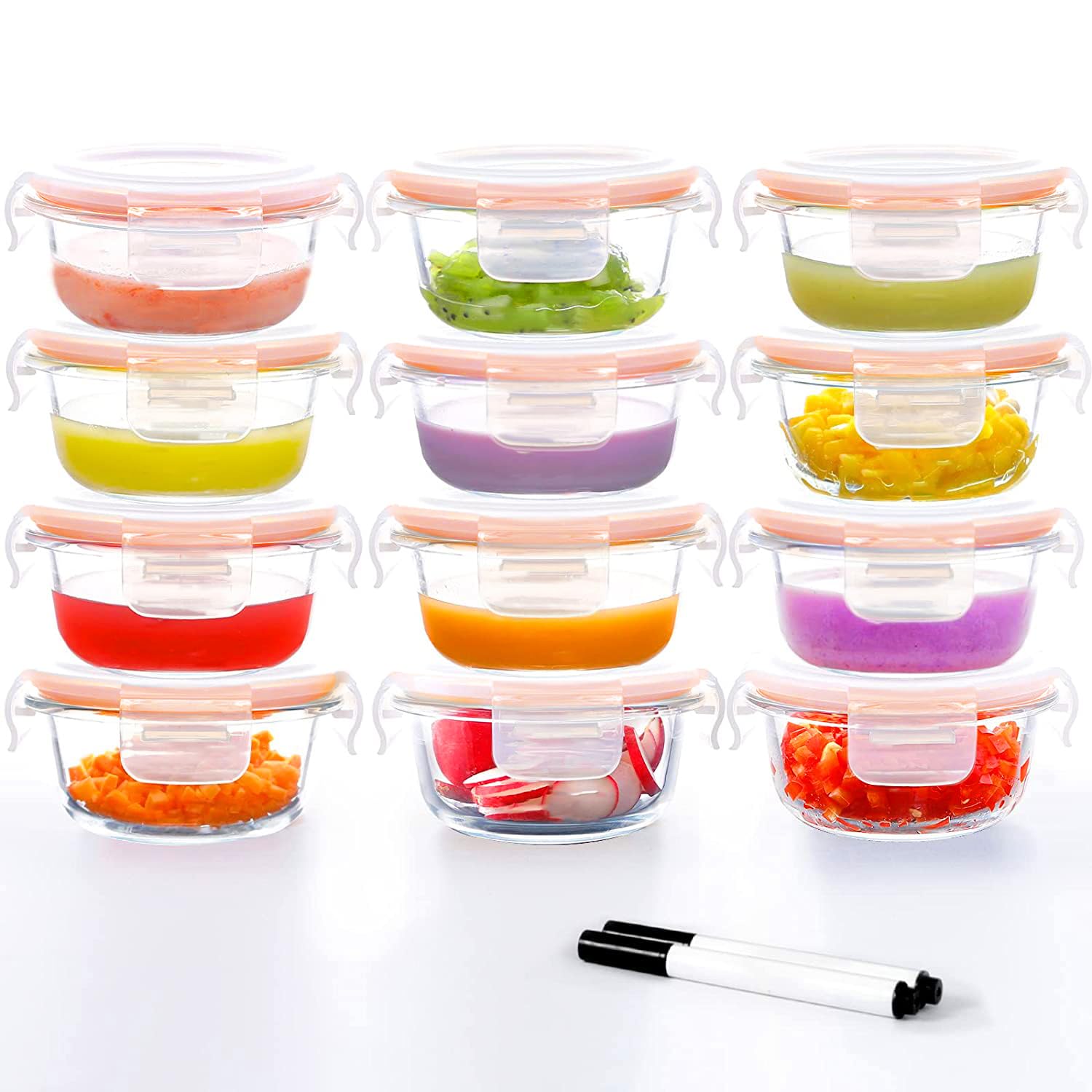 Luvan 7oz Baby Food Containers