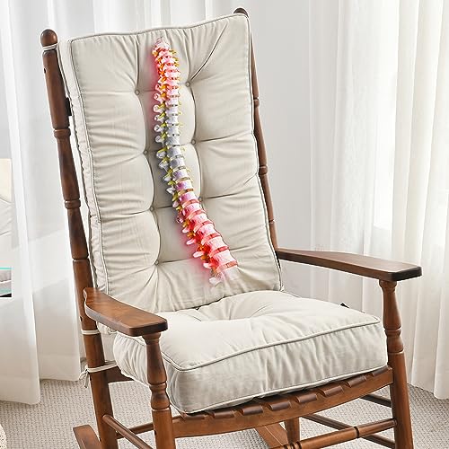 SUNROX Memory Foam Jumbo Rocking Chair Cushions (Cream)