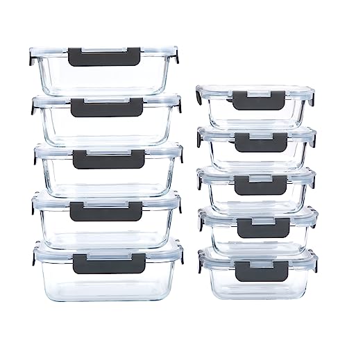 GULFLIN 10-Pack Glass Food Storage