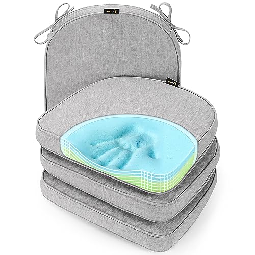 SUNROX Gel Memory Foam Chair Cushions, Heather Grey