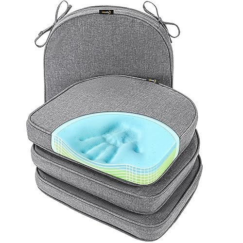 SUNROX Gel Memory Foam Chair Cushions, Heather Charcoal