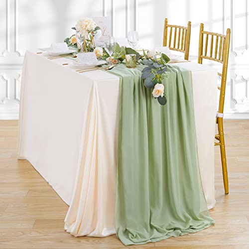 QueenDream Sage Chiffon 10ft