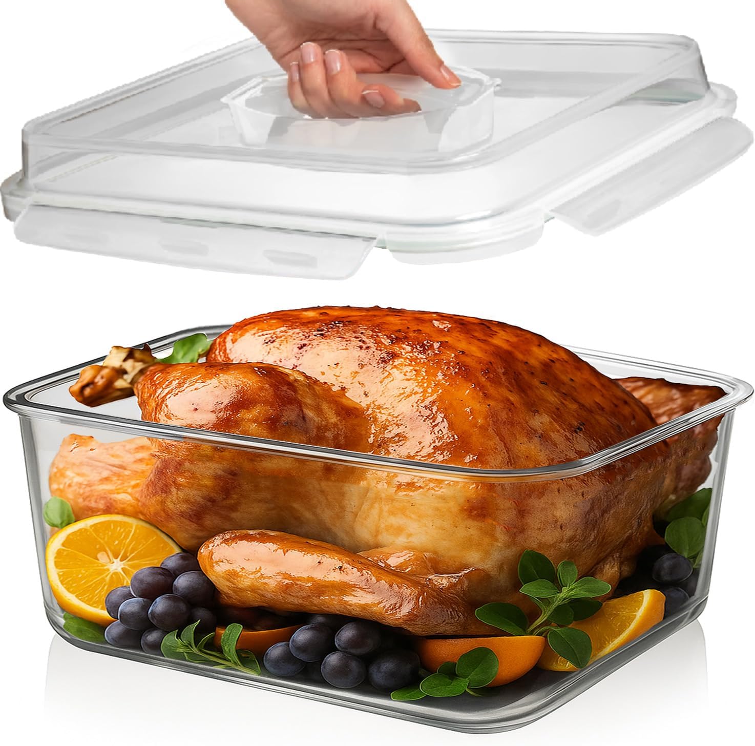 Razab 6500 ML Large Glass Container