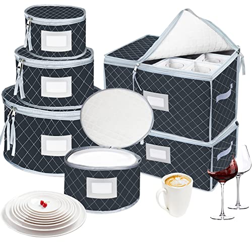 VERONLY China Dinnerware Storage Containers Set