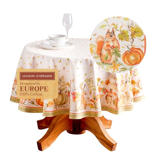 Maison d' Hermine 69" Round - Pumpkin Passion