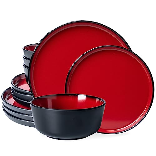 LEHAHA Melamine 12-Piece Set
