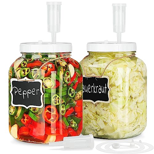 Folinstall 1 Gallon Fermentation Jars
