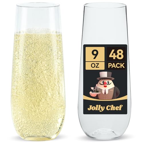 JOLLY CHEF Stemless Flutes