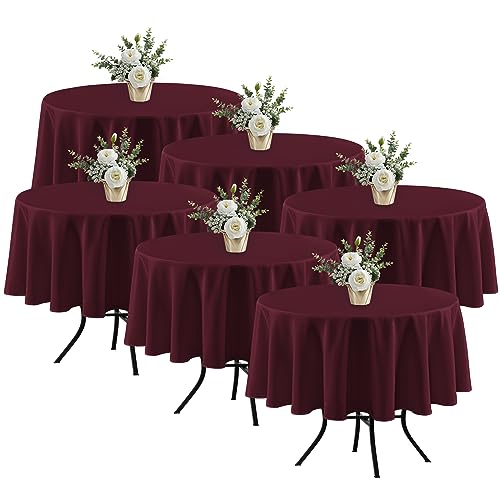 Fitable 6 Pack Burgundy Round 70"