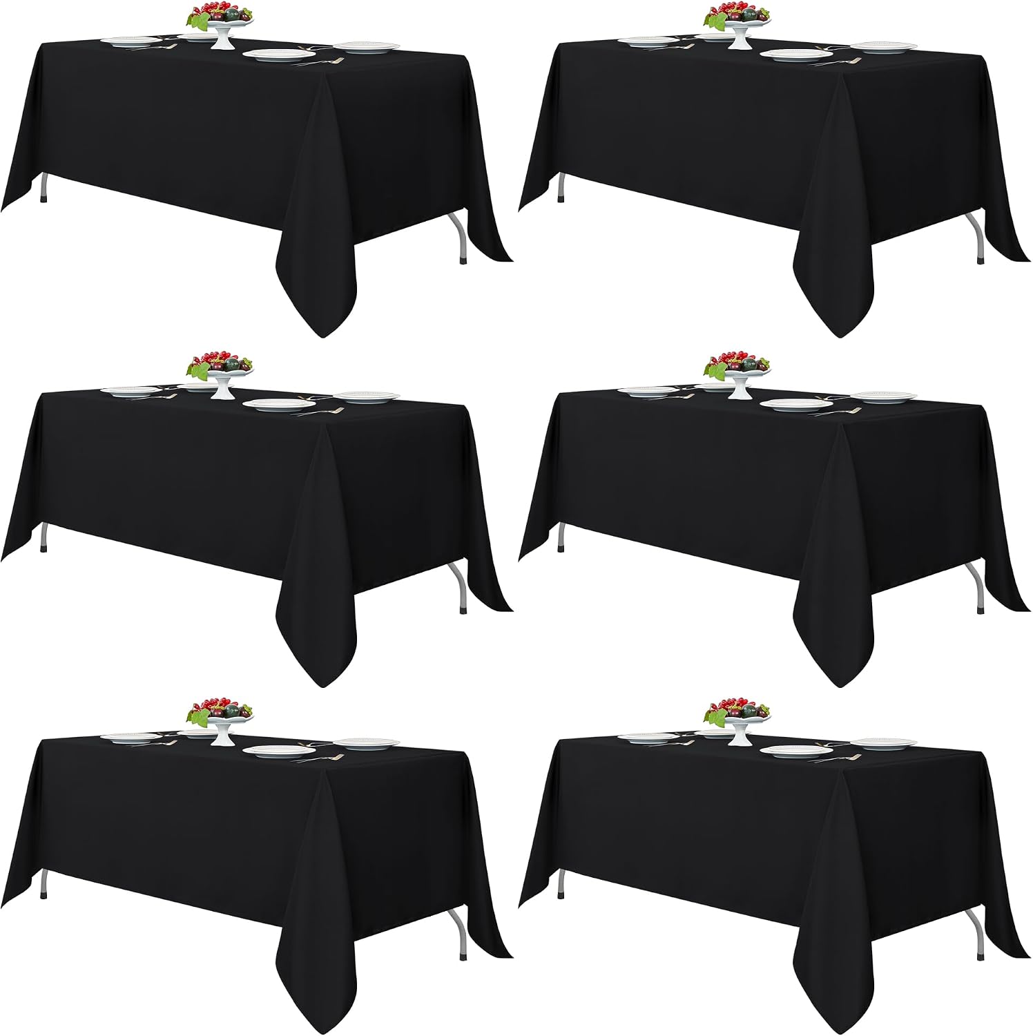 Fitable Black Rectangle 6-Pack
