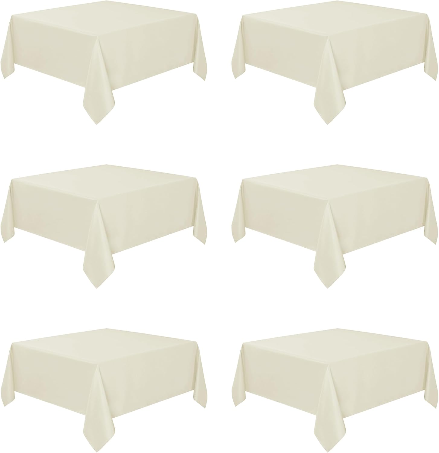 Fitable 6 Pack Square Tablecloths