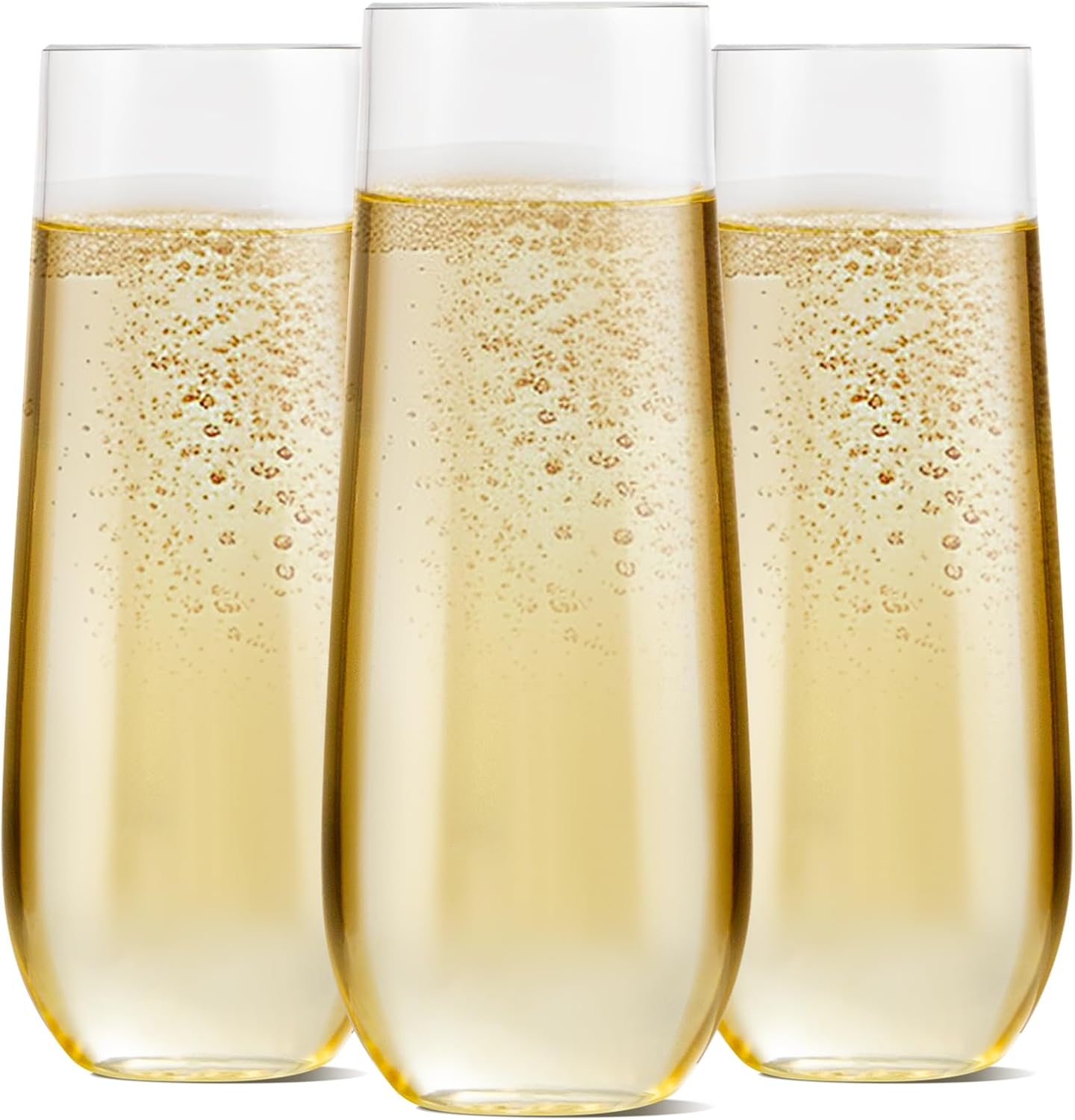 SUT 48 PCS Plastic Champagne Flutes