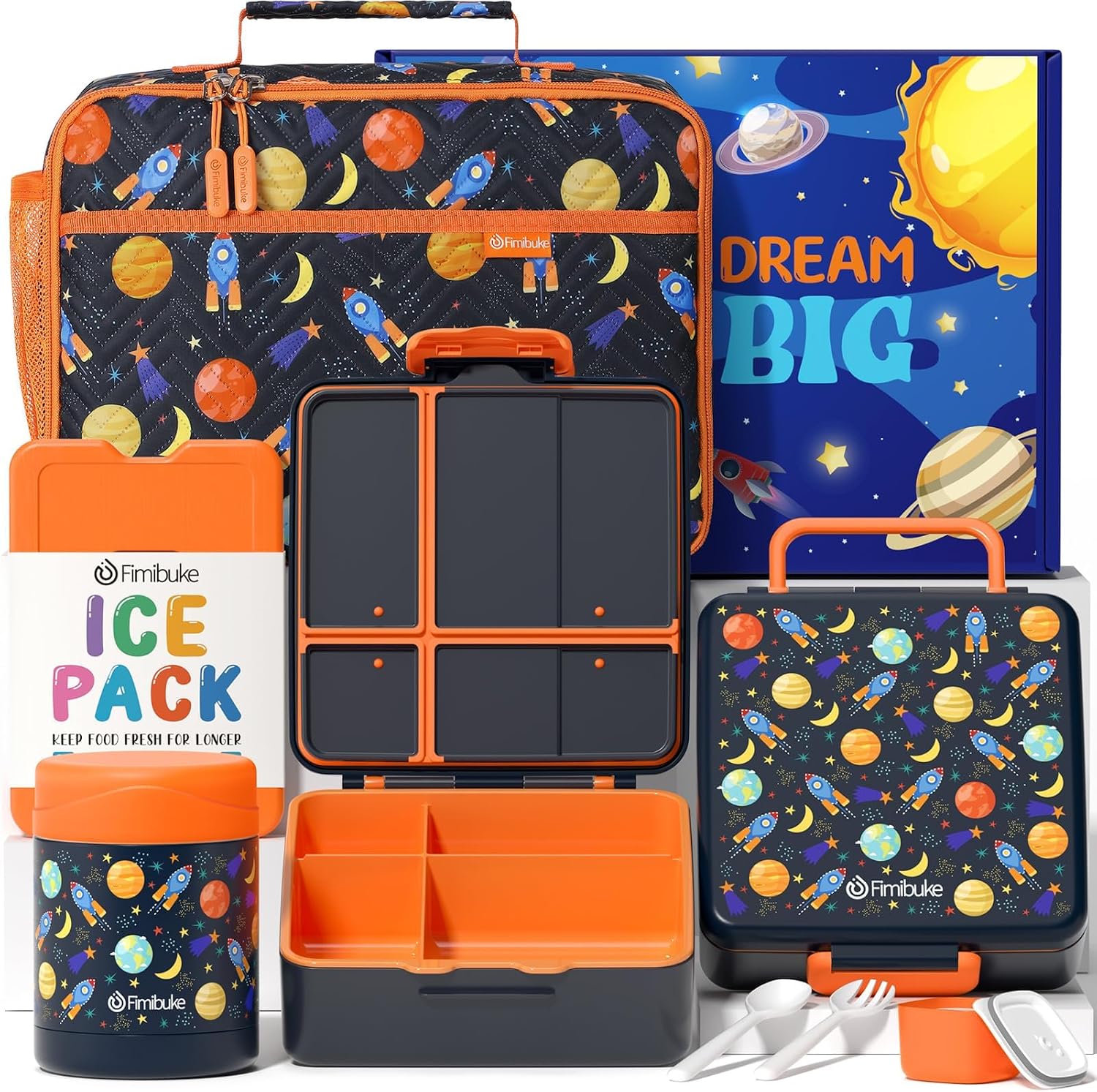 Fimibuke 7‑Piece Lunch Set (Thermos)