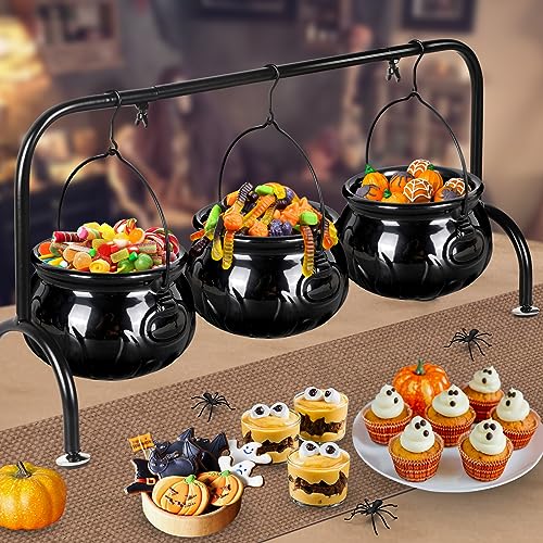 UMIKU 3 Ceramic Witches Cauldron Serving Bowls