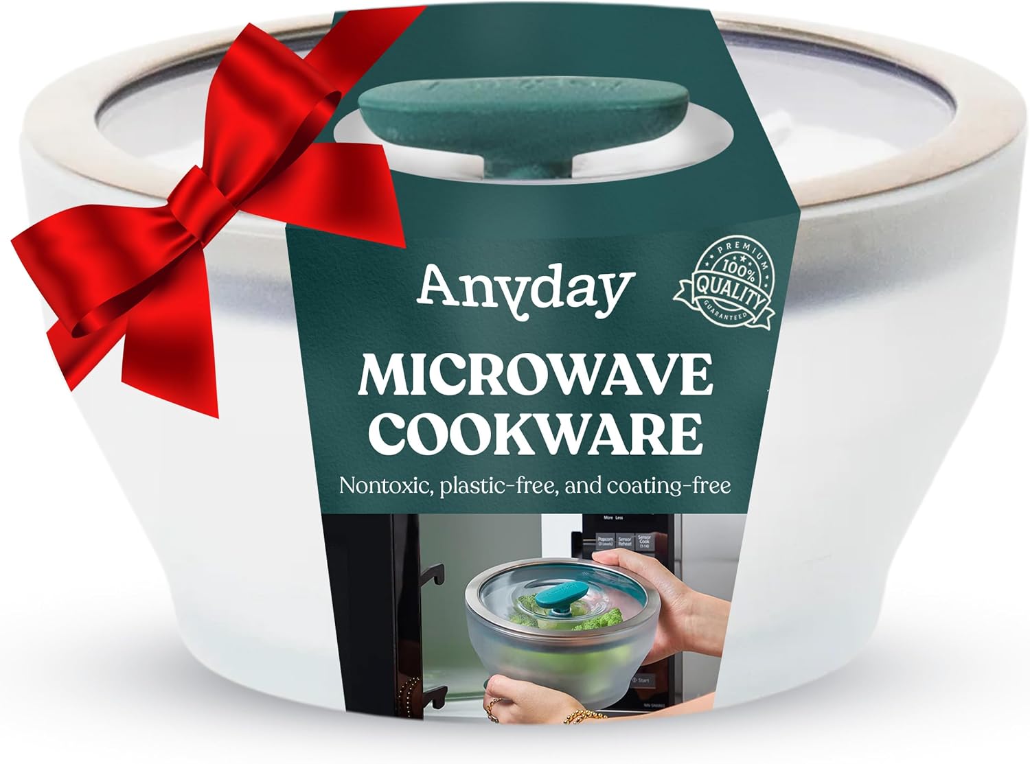 Anyday 4-Cup Microwave Cookware & Glass Container