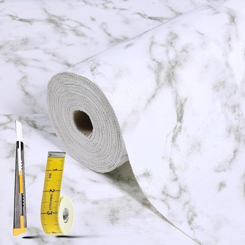 Kimhan 17 in x 20 ft White Marble