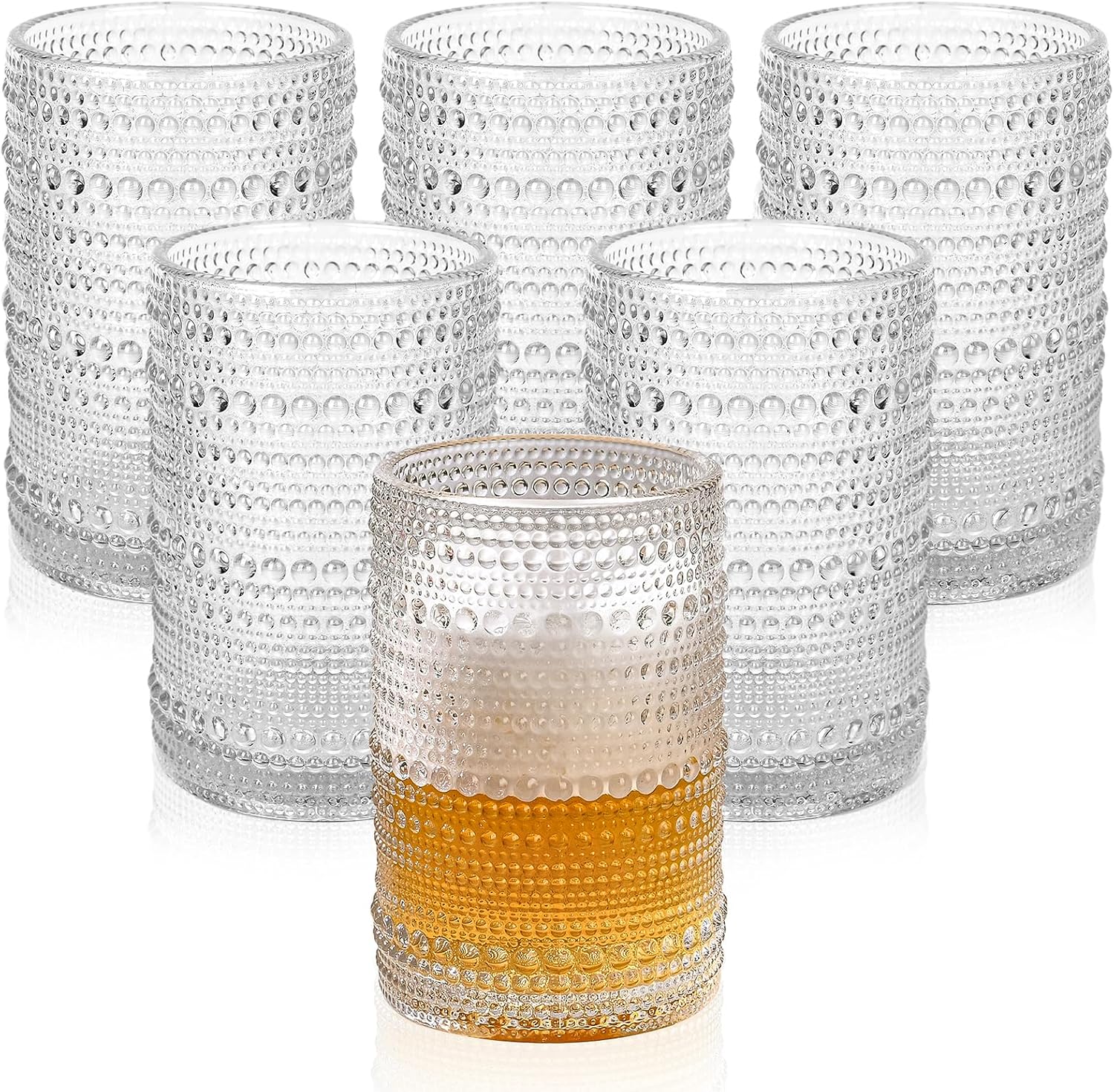 Vintage Glassware Drinking Glasses Set of 6