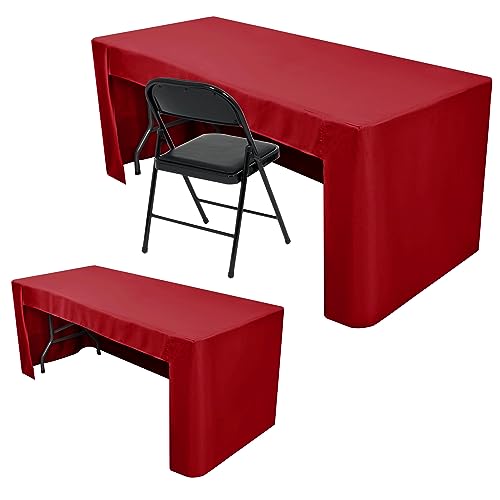 Nasitos 4' Red Fitted Table Cloth