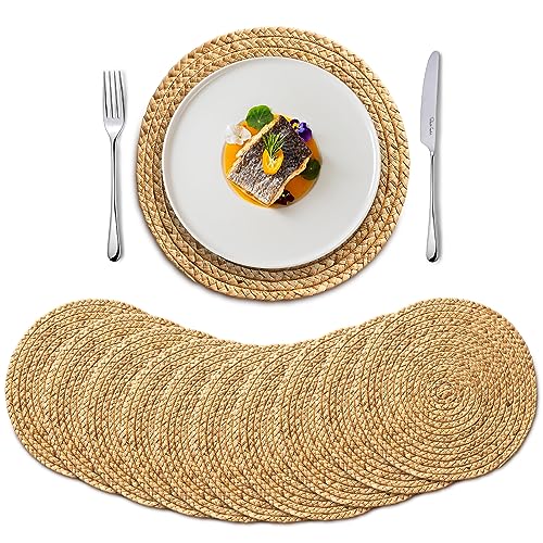 BLUEWEST Woven Placemats - 13" (Pack of 10)