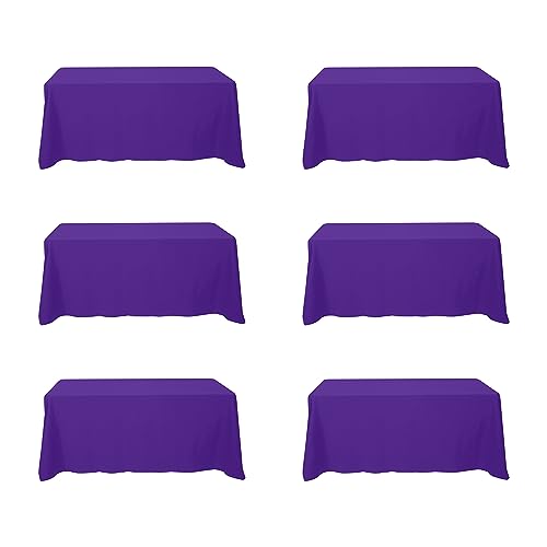 BRILLMAX 6 Pack Purple Tablecloths