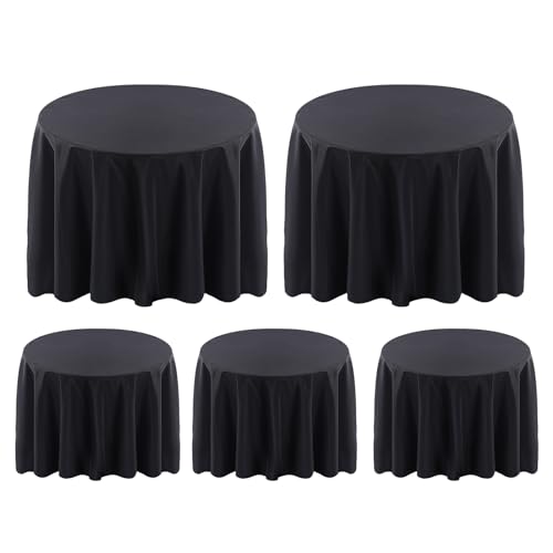 Surmente 120 inch Round Tablecloths (5-Pack)