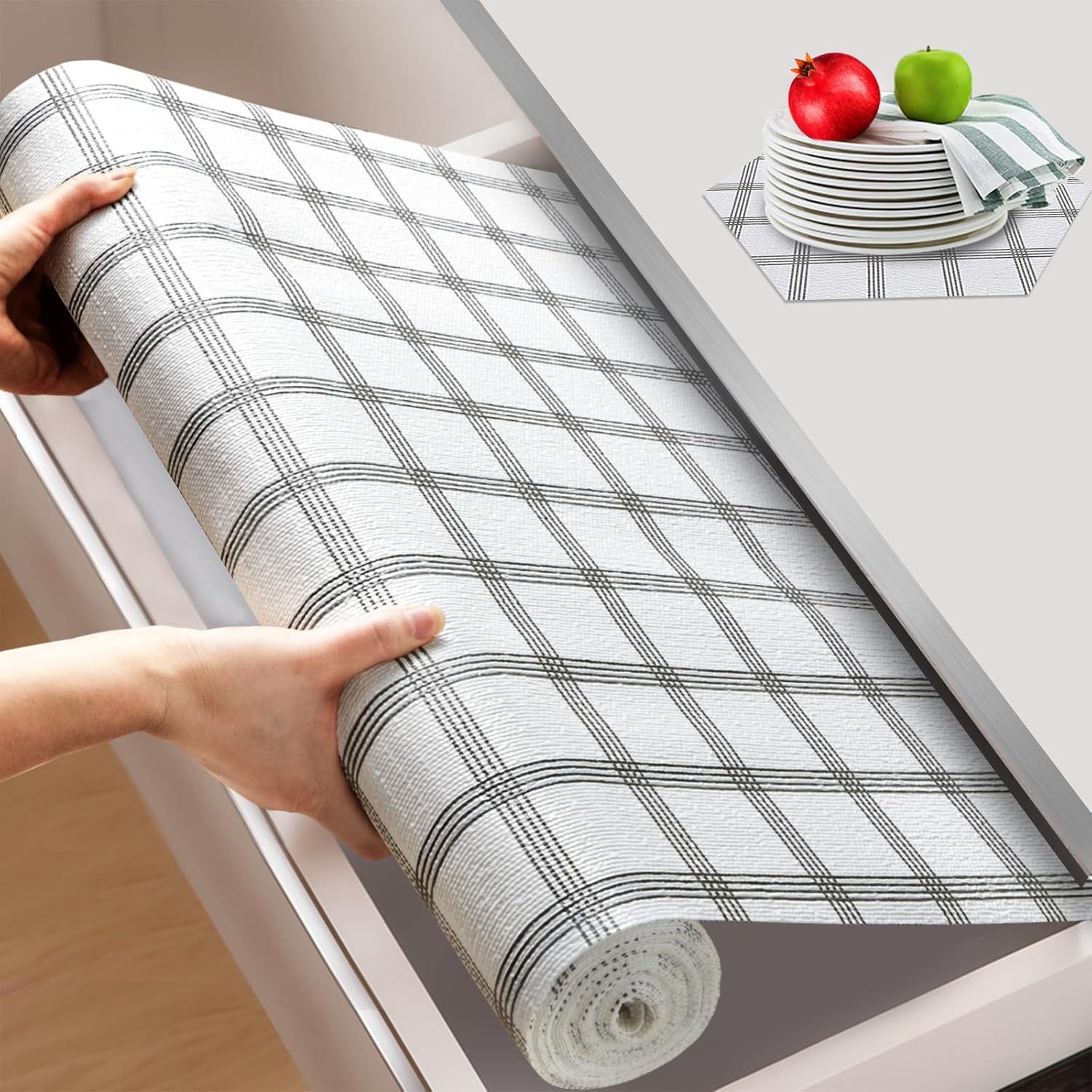 Beautysaid Plaid Shelf Liner (Value)