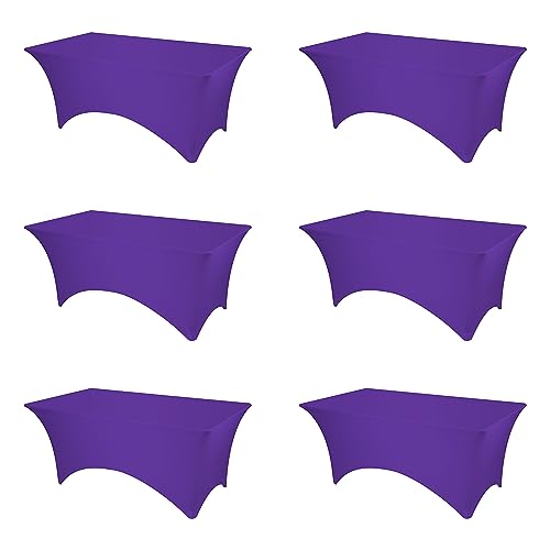 BRILLMAX Purple Fitted Spandex Table Covers