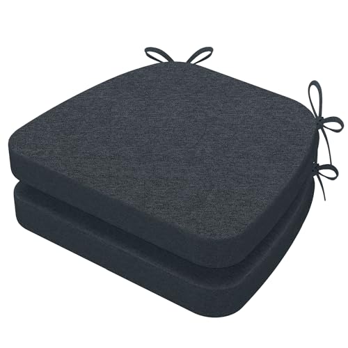 AAAAAcessories D-Shaped Chair Cushions (Charcoal Gray)