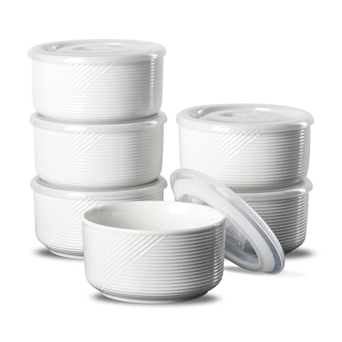 Adewnest 20 oz Ceramic Bowls (6-pack)