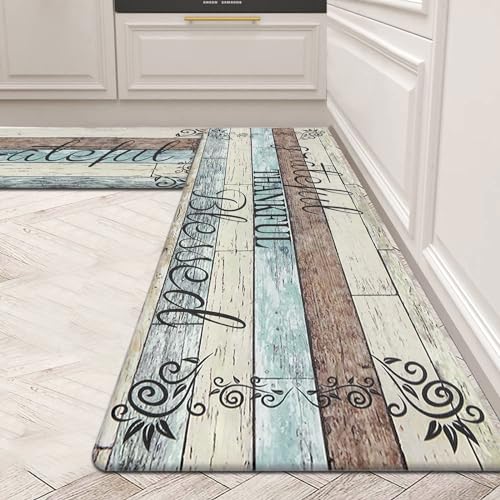 HEBE Anti Fatigue Kitchen Mat Set of 2
