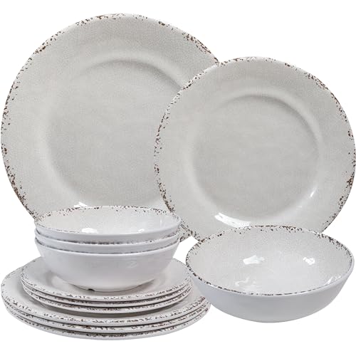 Farmhouse Melamine Dinnerware Sets (ZAROCRUS)