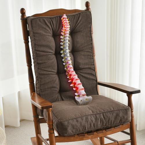 SUNROX Memory Foam Jumbo Rocking Chair Cushions (Heather Chestnut)