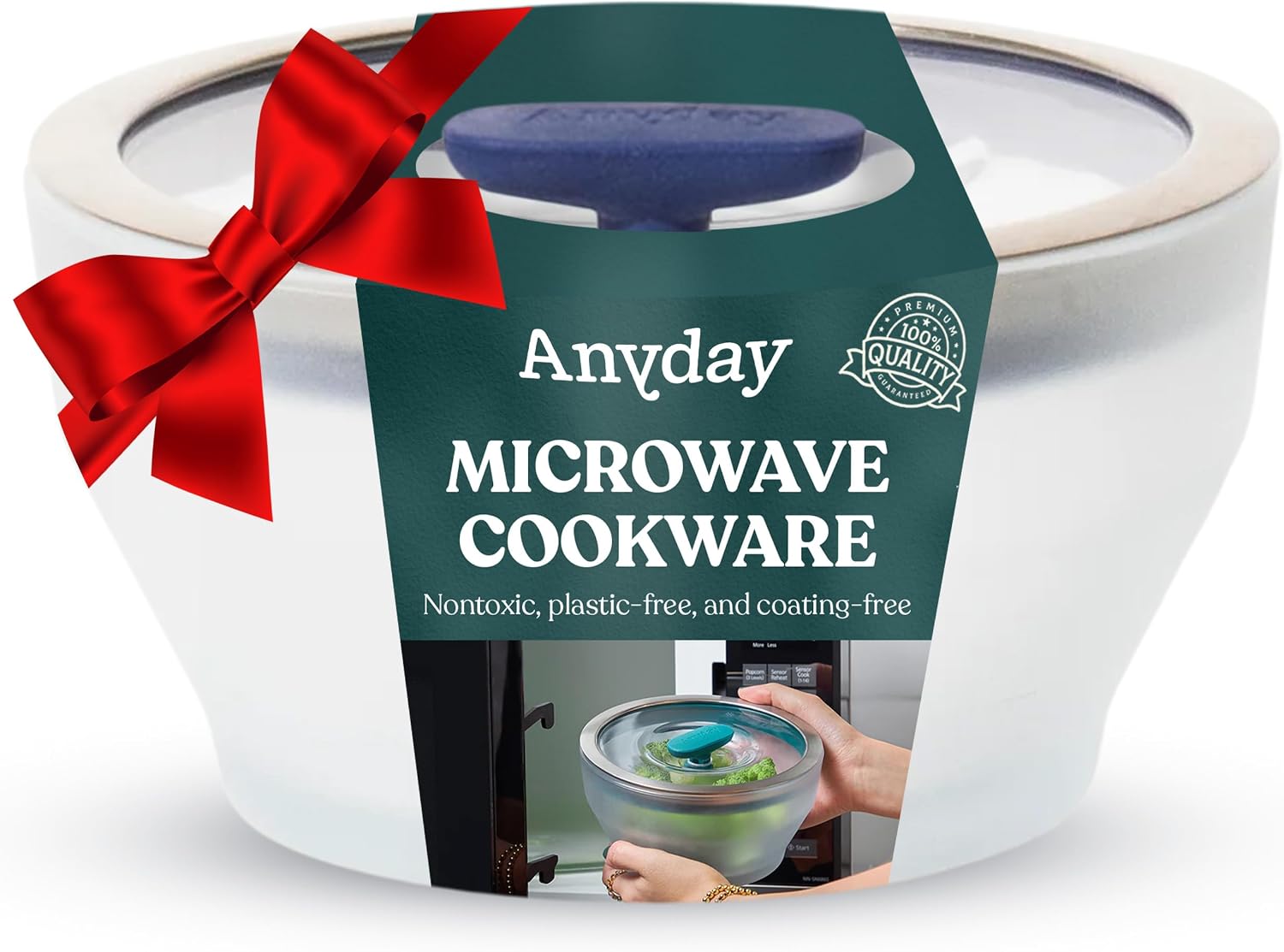 Anyday 4-Cup Microwave Cookware & Glass Container