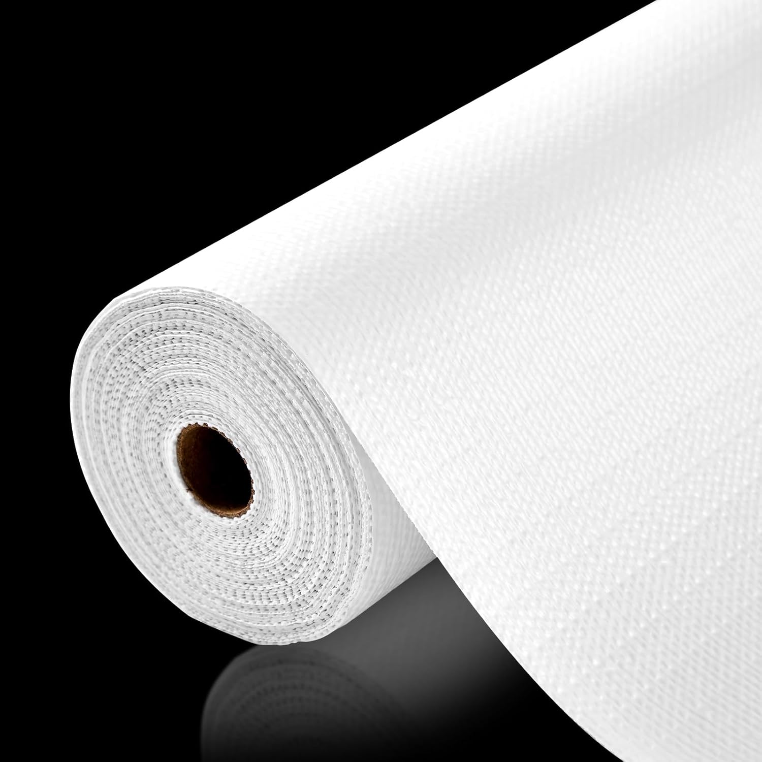 Drawer and Shelf Liner, Non-Slip Kitchen Cabinet Liners Non-Adhesive Thick Strong Grip Waterproof Washable Mats Protect Dresser Shelves Cupboard Bathroom Cabinets, White, 12 in X 30 FT