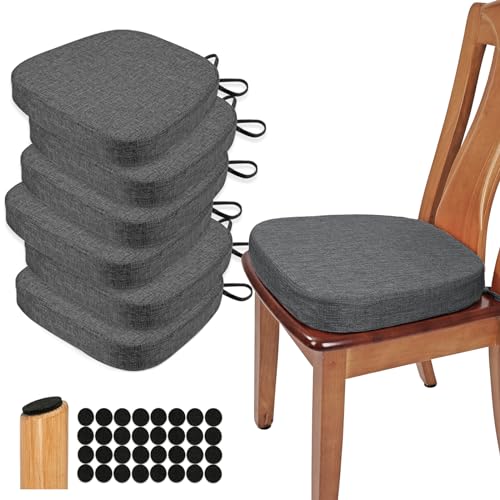 BUYUE Thickened 2.5" Dining Chair Cushions (Set of 6)