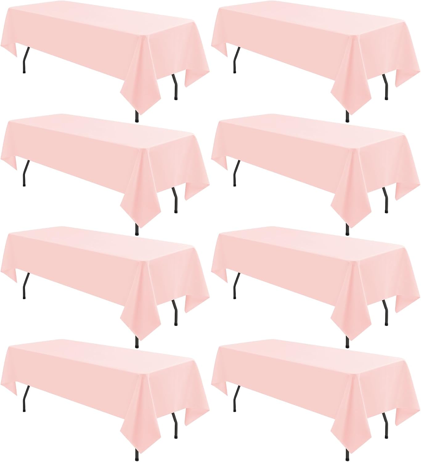 FXKS 60 x 102" Pink Polyester Set