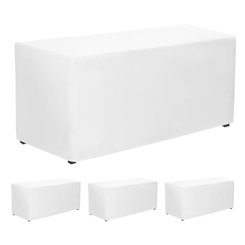 PLOYMONO White Fitted Tablecloth