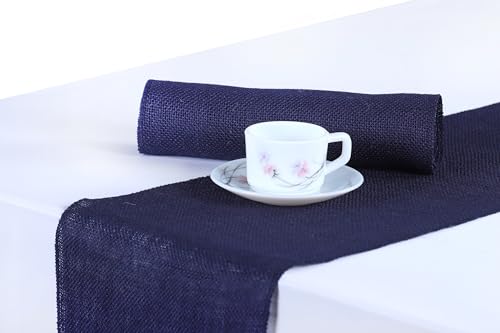 MDS Navy Blue Burlap Runner (5 pcs)