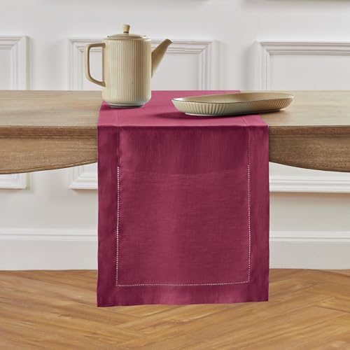 Solino Home Linen Beet Table Runner 90"