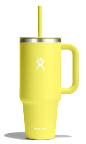 Hydro Flask 40 Oz Travel Tumbler with Handle, Lid and Straw - Insulated Stainless Steel in Cactus