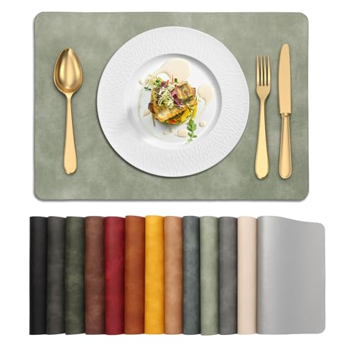 UnivoColors Washed Cowhide PU Set of 8