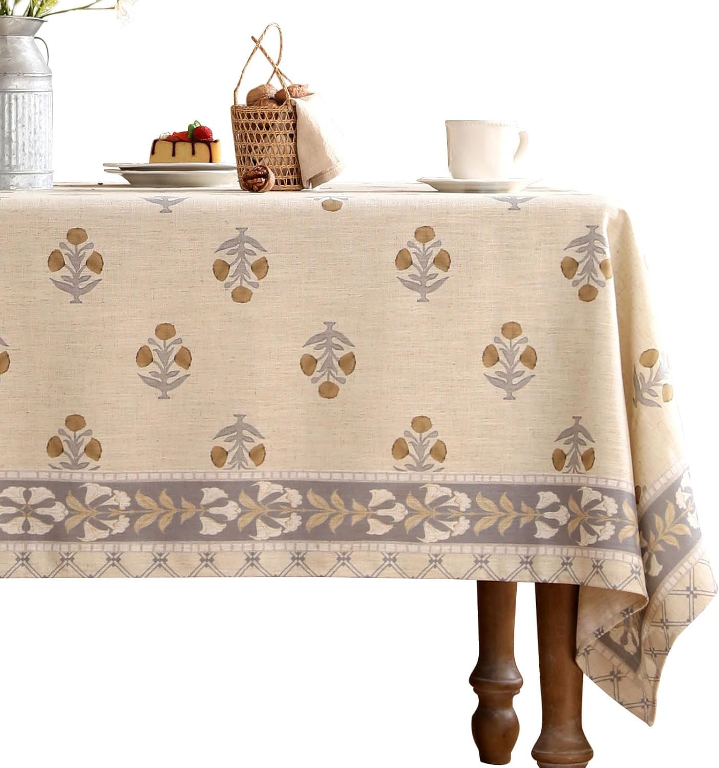 patdrea Designer Beige Tablecloth