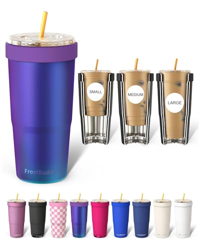Frost Buddy Togo Buddy | 30 oz Stainless Steel Vacuum Insulated Tumbler | To Go Coffee Cup Reusable, Iced Coffee Cups, Travel Mug, Thermal Cup for Hot & Cold Drinks, Dunkin Cup (Nebula)