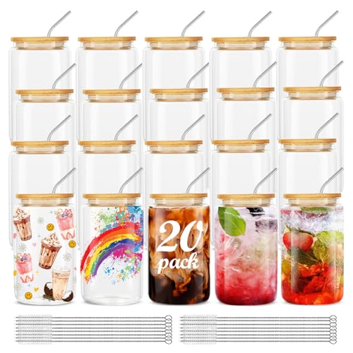 ASKIZ 20Pc Borosilicate Glass Set