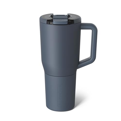 BruMate Muv - 35oz 100% Leak Proof Insulated Coffee Mug with Handle & Lid - Stainless Steel Coffee Travel Mug - Double Walled Coffee Cup (Nightfall Blue)