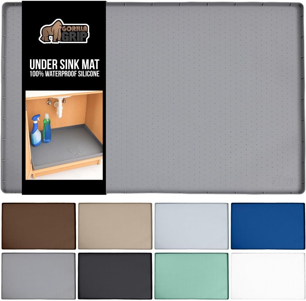 GORILLA GRIP Waterproof Silicone Under Sink Mat